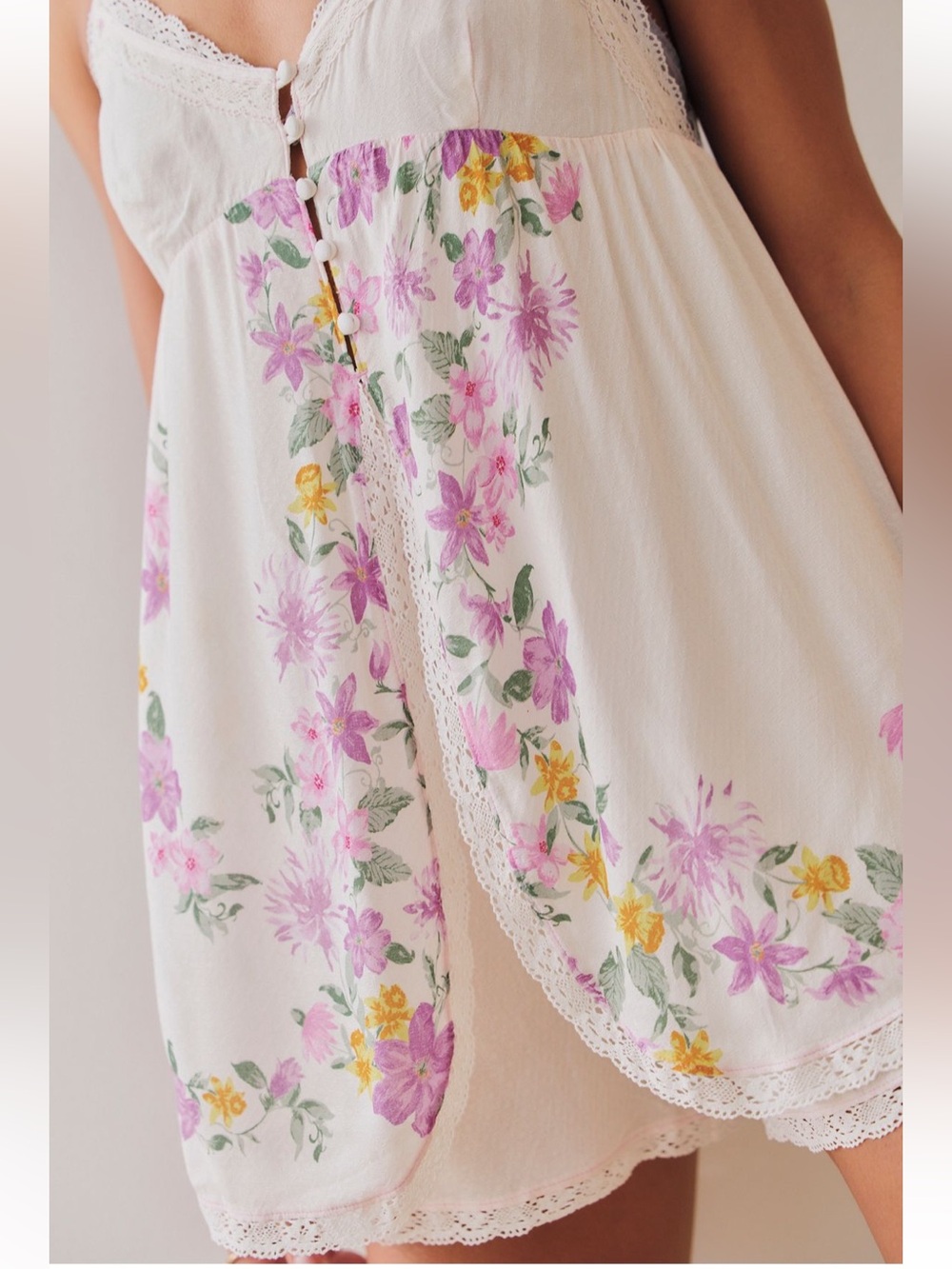 Free people intimately Summer Spritz Romper Sz-M - Picture 4 of 11